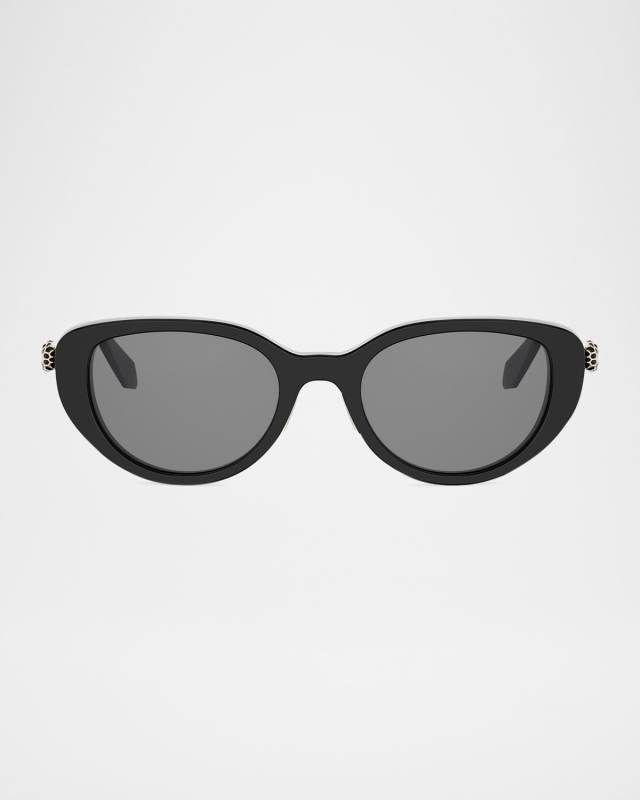 Serpenti Forever Acetate Oval Sunglasses